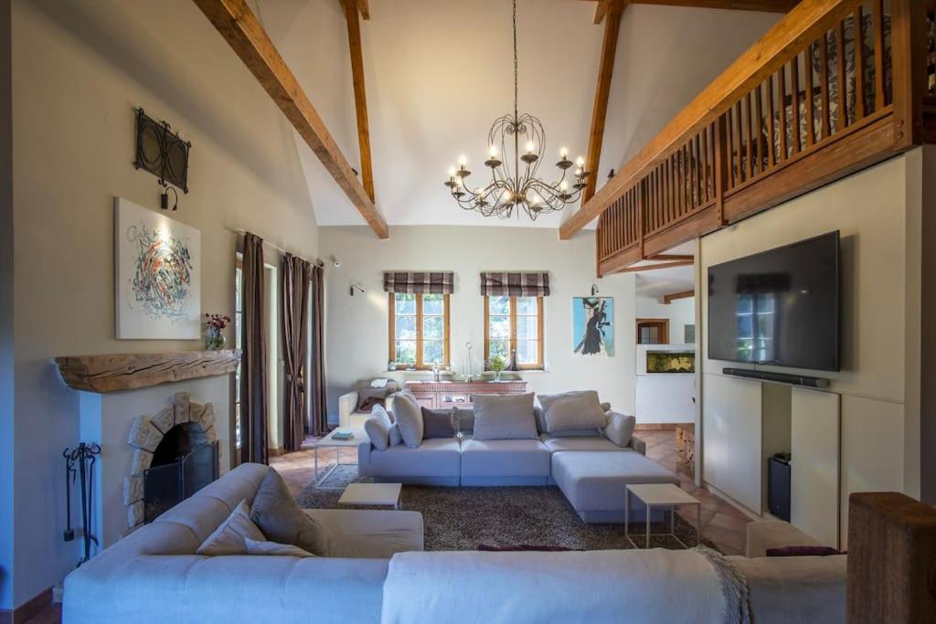 7 Bedroom Secluded Villa Close To Prague ริชานี ภายนอก รูปภาพ